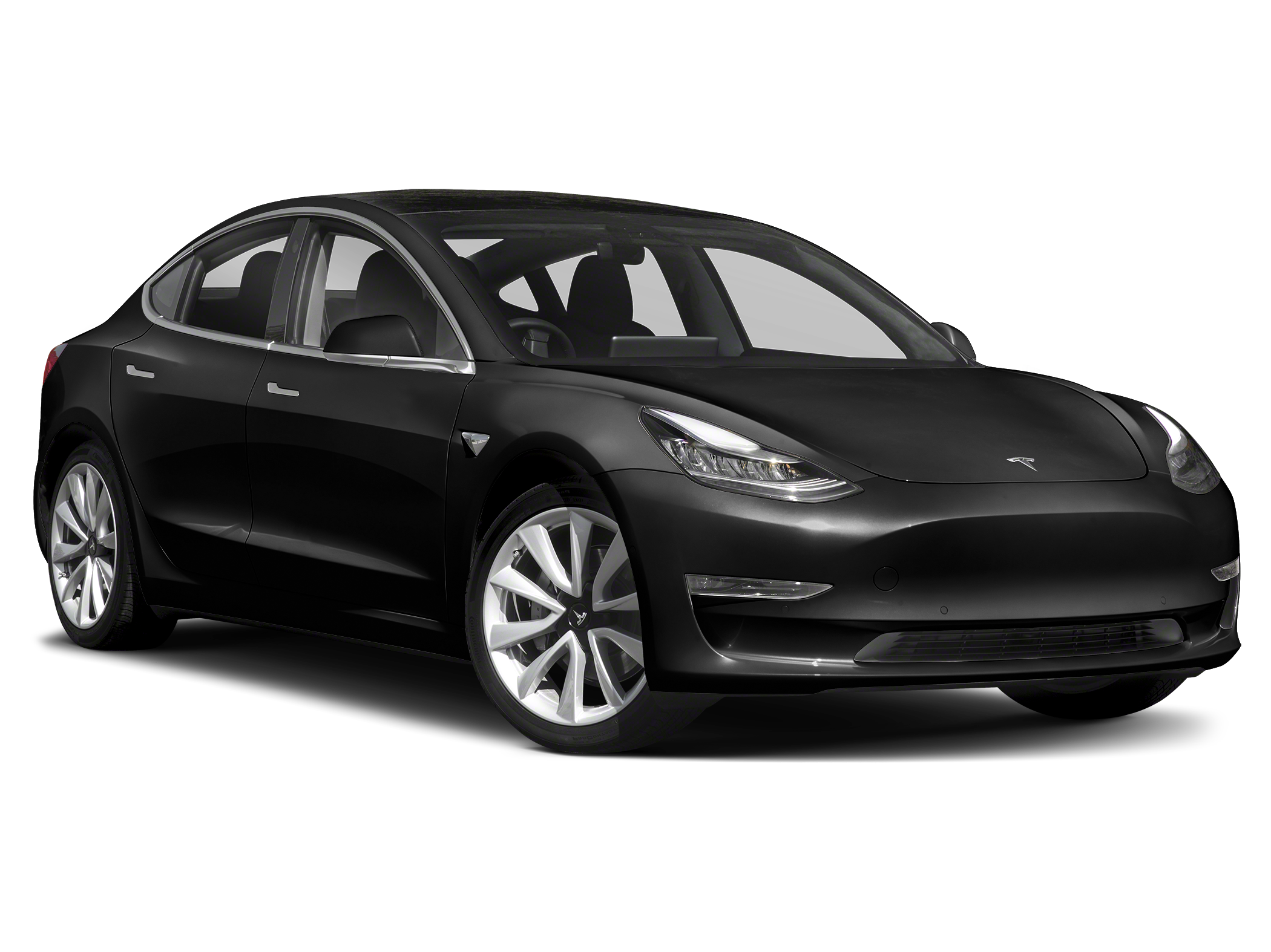 Black Tesla Model 3 ready for rideshare